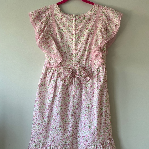 American girl x LoveShackFancy Floral Flutter Day Dress Girls Size 16 - Picture 6 of 7